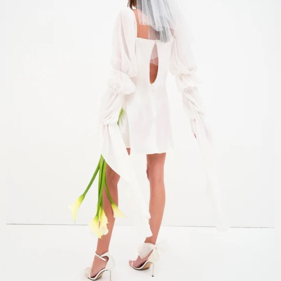 For Love And Lemons White Willow Mini Dress - Picture 4 of 16